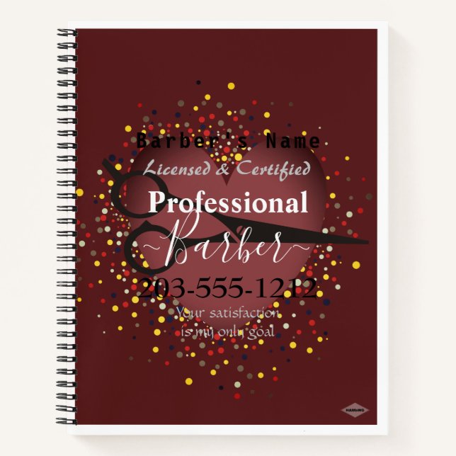 Barber's Daily Planner HAMbyWG Notebook (Front)