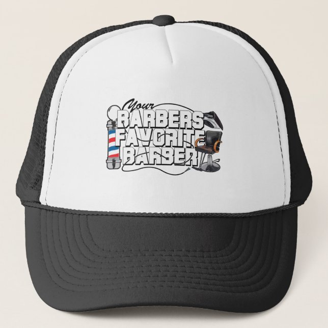 Barbers Favourite Barber Trucker Hat (Front)