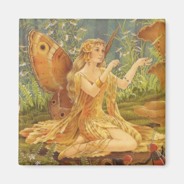 Barber's Golden Fairy Magnet (Front)