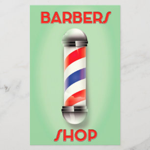 Barbers Shop Vintage Pole Sign