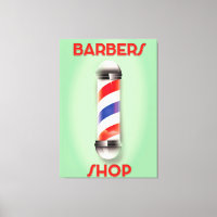 Barbers Shop Vintage Pole Sign