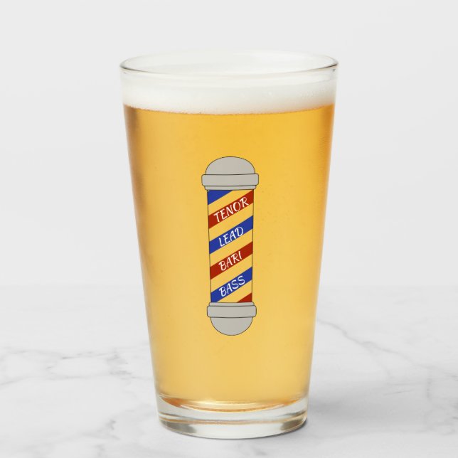 Barbershop Barber Pole Parts Cup (Front Filled)