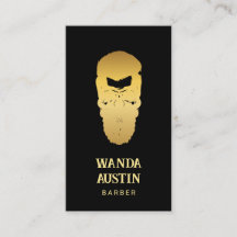 Barbershop Barber Skull Hair Salon black And Gold