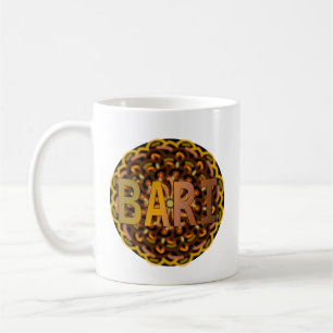 BARBERSHOP BARI MANDALA RETRO 70'S ABSTRACT BLUR COFFEE MUG