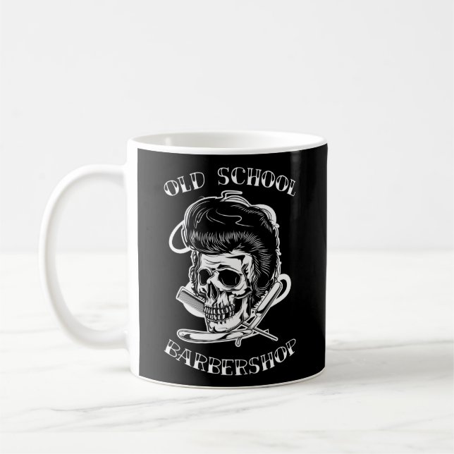 Barbershop Beard Hairstyle Coiffeur Barber Barbers Coffee Mug (Left)