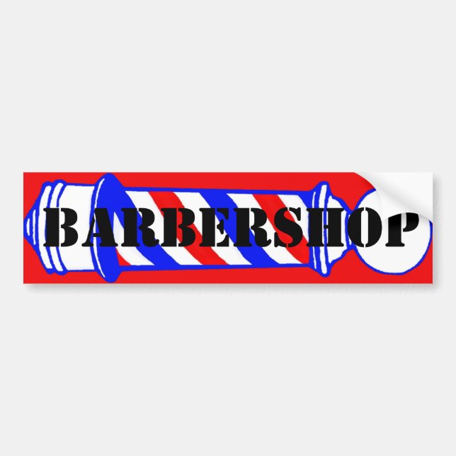 Barbershop Bumper Sticker (Front)