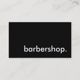 barbershop. business card