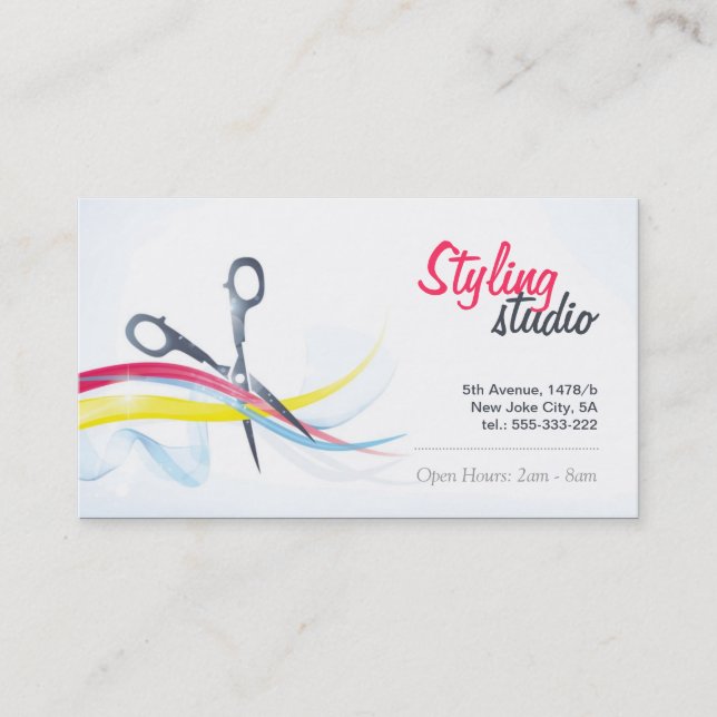 Barbershop business card (Front)