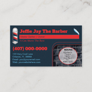 Barbershop Business Card (Barber Template)
