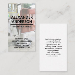 Barbershop Chair Business Card