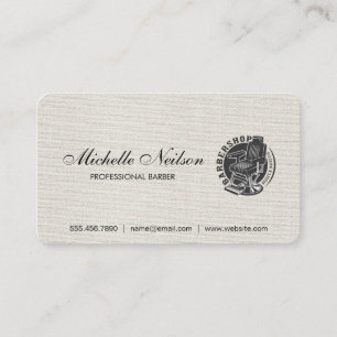 Barbershop Chair Hair Cuts Business Card