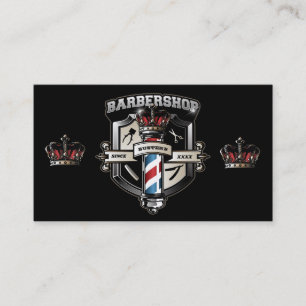 Barbershop Classic Logo Personalise Business Card