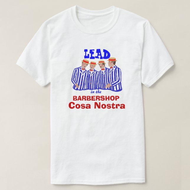 Barbershop Cosa Nostra T-Shirt (Design Front)