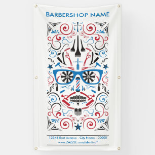 barbershop dia de los muertos banner