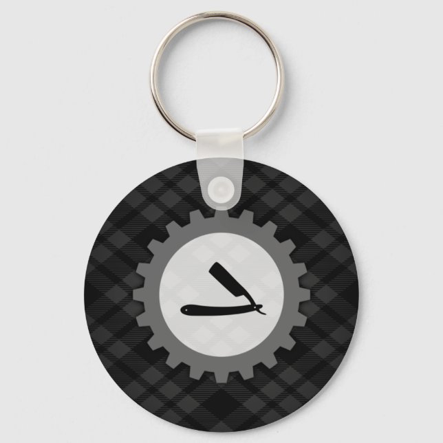 barbershop gear key ring (Front)