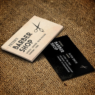 Barbershop, Hair Stylist, Profesional Barber Shop Business Card