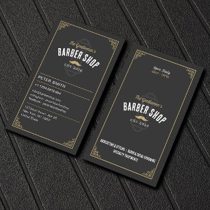 Barbershop Hair Stylist, Salon, Profesional Barber Business Card