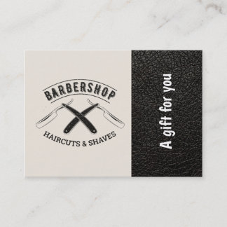 Barbershop leather look Gift Certificate