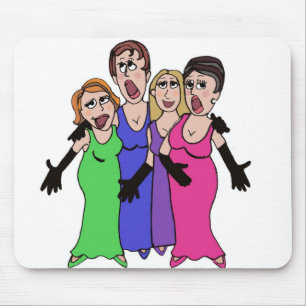 Barbershop Lovers Mouse Mat