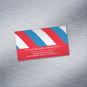 Barbershop Magnetic Business Card