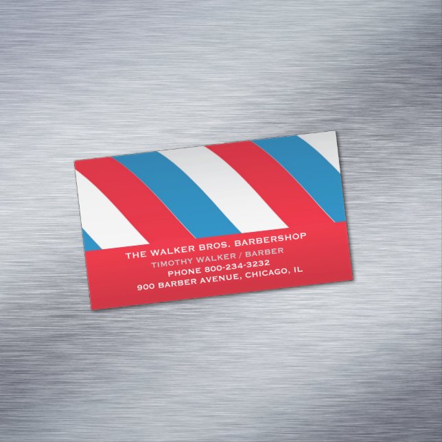 Barbershop Magnetic Business Card (In Situ)