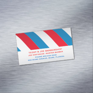 Barbershop Magnetic Business Card