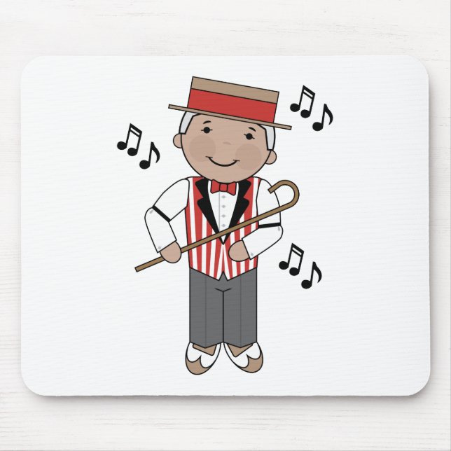 Barbershop Music Singer Gift Mouse Mat (Front)