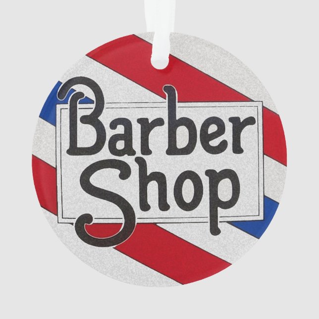 Barbershop Ornament (Back)