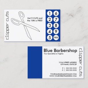 barbershop out punch cards