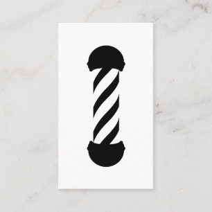 barbershop pole business card