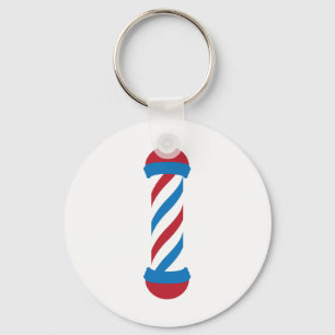 barbershop pole key ring
