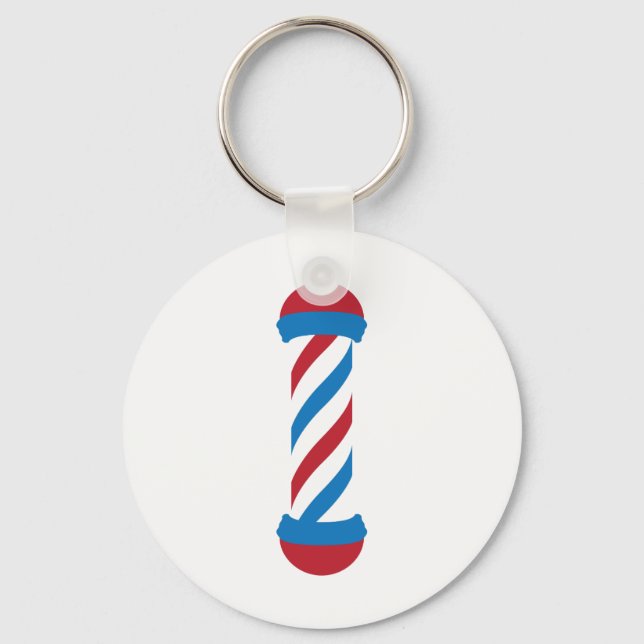 barbershop pole key ring (Front)