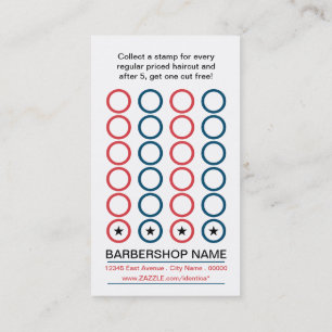 barbershop punch card