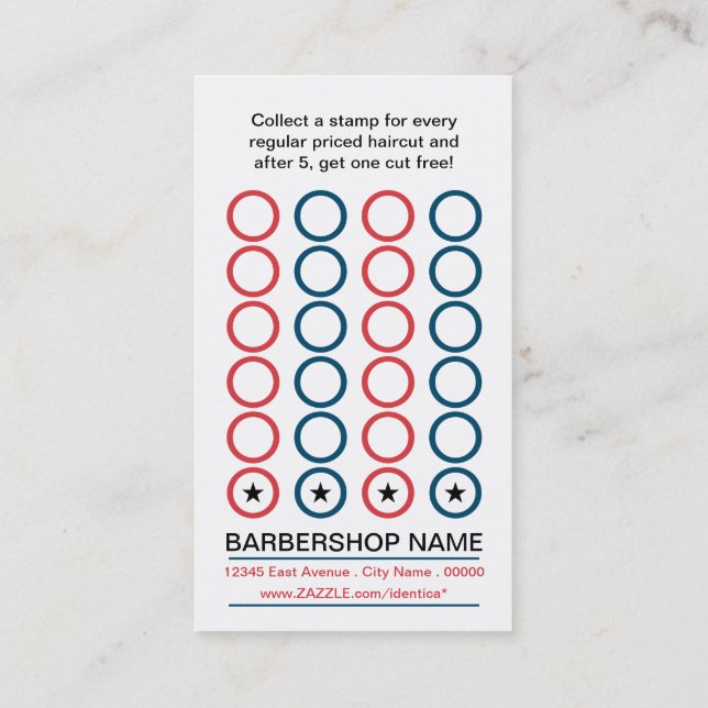 barbershop punch card (Back)