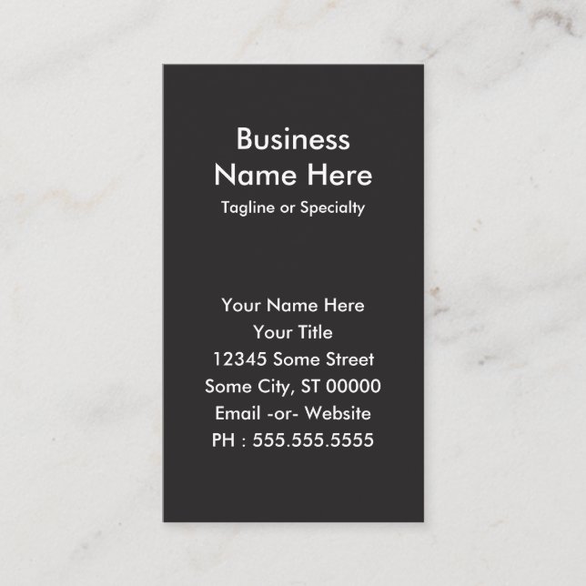 barbershop punk skull business card (Front)