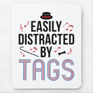 Barbershop Quartet Easily Distracted by Tags Mouse Mat