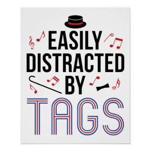 Barbershop Quartet Easily Distracted by Tags Poster