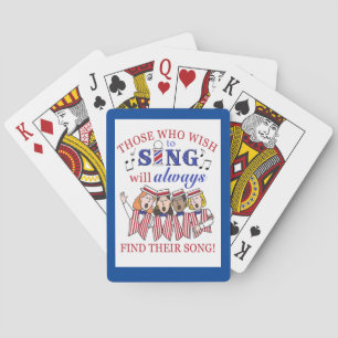Barbershop Quartet (female) Playing Cards