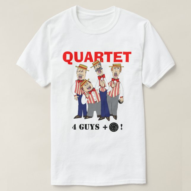 Barbershop Quartet T-Shirt (Design Front)