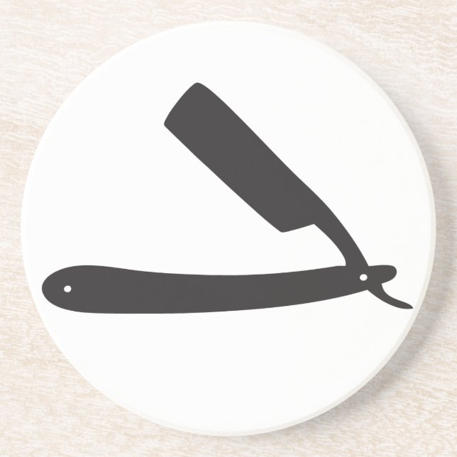 barbershop razor coaster (Front)