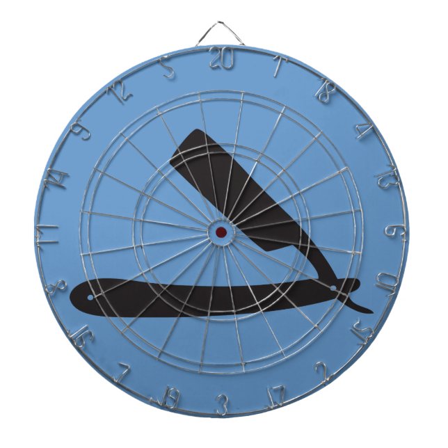 barbershop razor dartboard (Front)