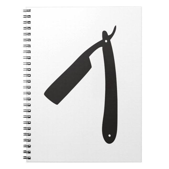 barbershop razor notebook (Front)