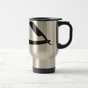 barbershop razor travel mug