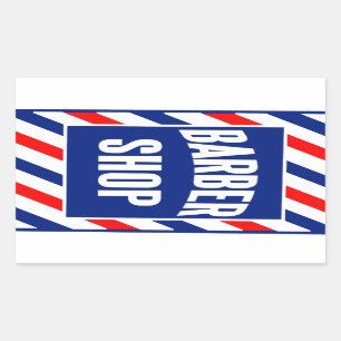 Barbershop Rectangular Sticker