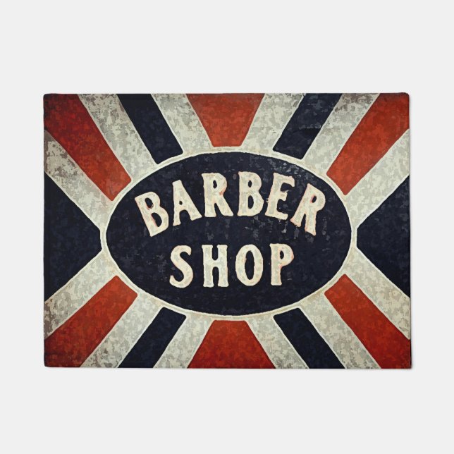 Barbershop Sign 2 Doormat (Front)