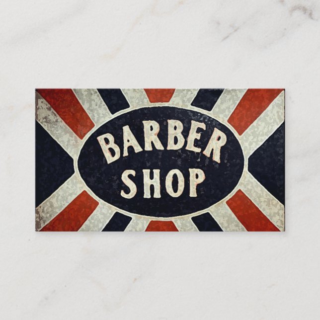 Barbershop Sign Business Card (Front)