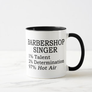 Barbershop Singer Hot Air Mug