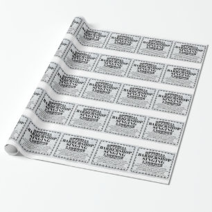 Barbershop Singing License Wrapping Paper