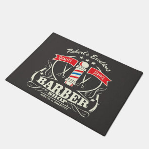 Barbershop Stylist Barber Entrance Grey Doormat