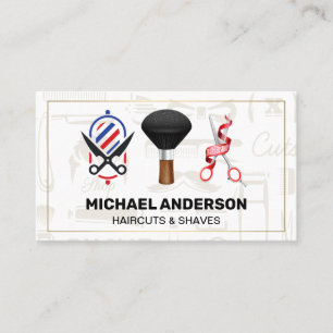 Barbershop Tools   Haircut Specialist Business Card